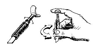 Repoussage du cuir avec couteau a ouvrir et matoir Repoussage du cuir avec couteau a ouvrir et matoir