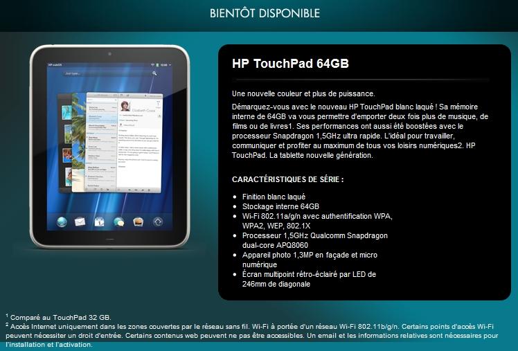hp-touchpad-blanc hp touchpad blanc Une déclinaison blanche pour la TouchPad dHP