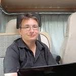 Beitstolen : Greg devant son ordi pour faire des mises à jour du site CIMG8664.JPG