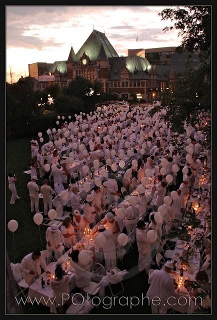 Diner en blanc, diner magique! Diner en blanc, diner magique!