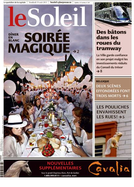 Diner en blanc, diner magique! Diner en blanc, diner magique!