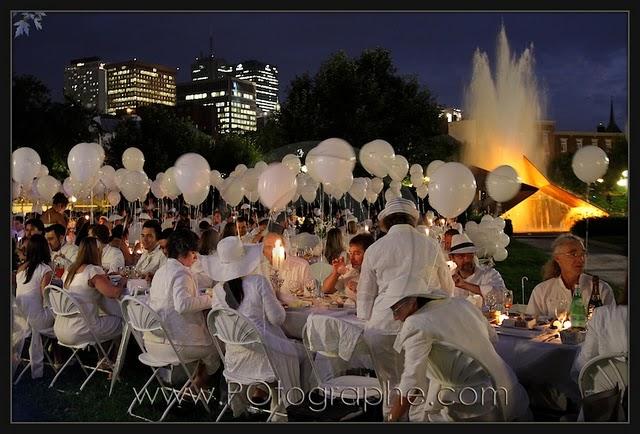 Diner en blanc, diner magique! Diner en blanc, diner magique!