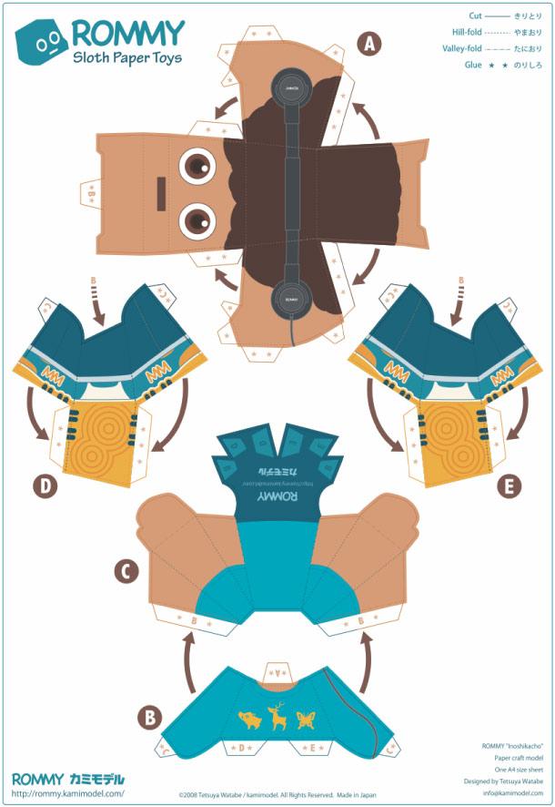 Paper Toys Rommy (Collection x 27 !!!)