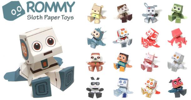 Paper toys Rommy
