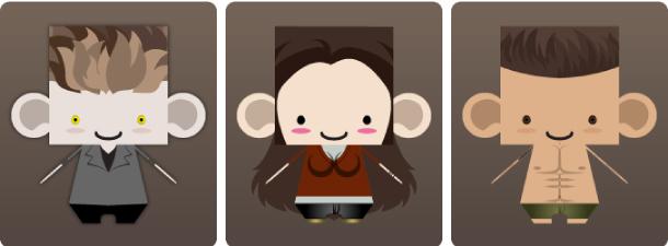 Papertoys Kobico New Moon Series