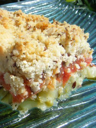 Crumble de légumes au parmesan et graines du boulanger DSCF1562