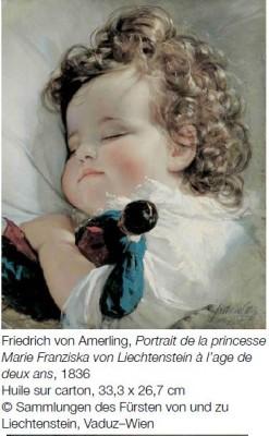 Friedrich von Amerling Portrait de Maria Franziska von Liechntenstein Splendeurs des collections du prince de Liechtenstein
