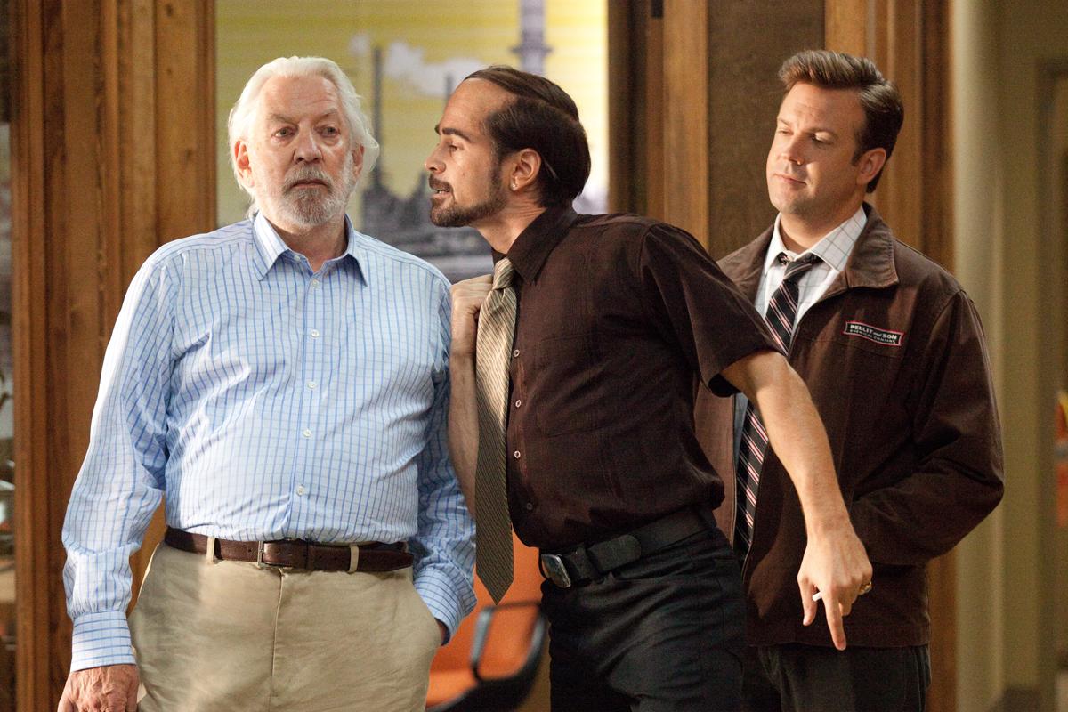 Donald Sutherland, Colin Farrell et Jason Sudeikis. Warner Bros. France
