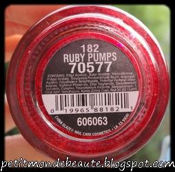 Ruby Pumps : LE vernis rouge à avoir