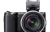 Nouveau Sony NEX 5N NEX 5N black front flash up SEL1855 160x105 Nouveau Sony NEX 5N