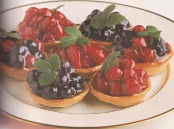 t Tartelettes de fruits confits au sirop d’érable