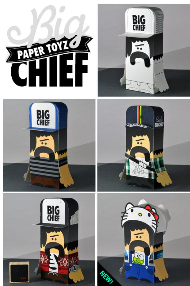 Paper toys Big Chief (x 5)