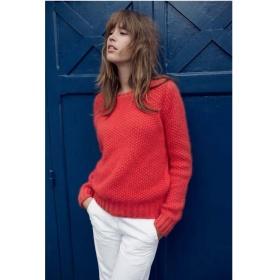 Pull CLAUDIE PIERLOT pull maille corail