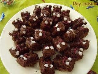 Oursons en brownie Oursons en brownie