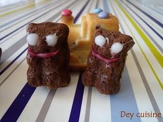 Oursons en brownie Oursons en brownie