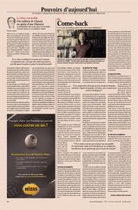 Y a-t-il une vie politique après une mise à mort médiatique? F. Jost dans Le Nouvel Economiste