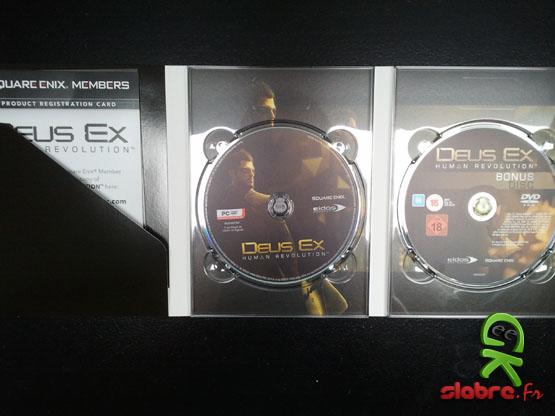 Deus Ex : Human Revolution dvd papier notices