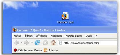 PC Raccourci lien sur bureau