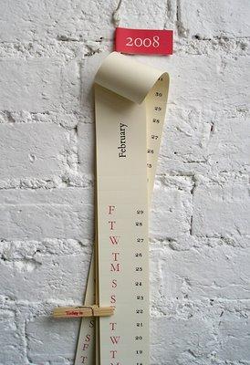 Un calendrier fait à la main