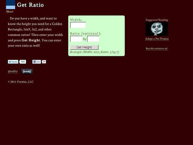 getratio getratio calcul dimensions images en ligne