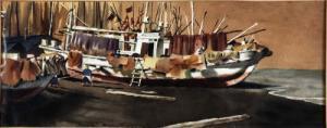cooper_mario_ruben-japanese_boats Aquarellistes américains reconnus, nés ou disparus au 20 ème siècle – Partie 1/2 Rex Brandt -Mario Cooper – J.W.S. Cox – Phil Dike – Ted Kautzky – Henry G. Keller – Dong Kingman -John Pike – Fairfield Porter – Charles Marion Russell