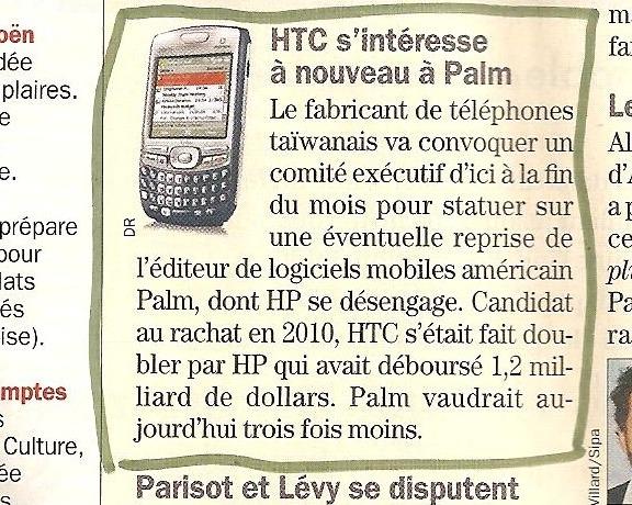 3223481-4613125 3223481 4613125 HTC également intéressé par webOS ?