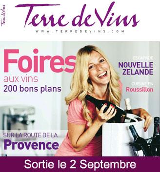 Aurélia Filion sur Terre de Vins magazine