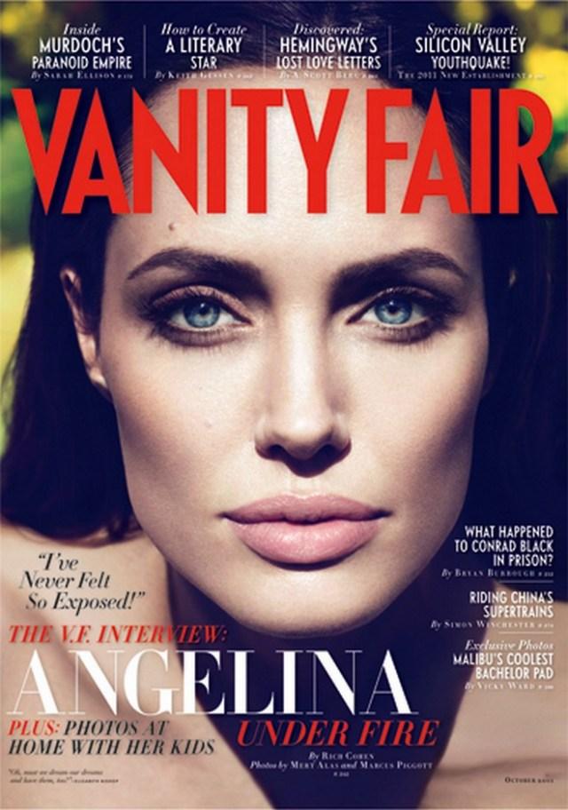 Angelina Jolie fait la couverture du magazine Vanity Fair et dément les rumeurs de mariage avec Brad Pitt