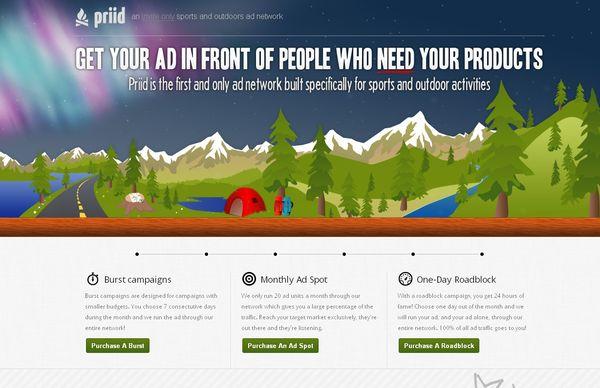 Les illustrations dans les sites web, 40 exemples absolument fantastiques priid - site avec illustration