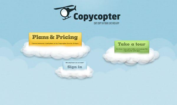 Les illustrations dans les sites web, 40 exemples absolument fantastiques copycopter - site avec illustration