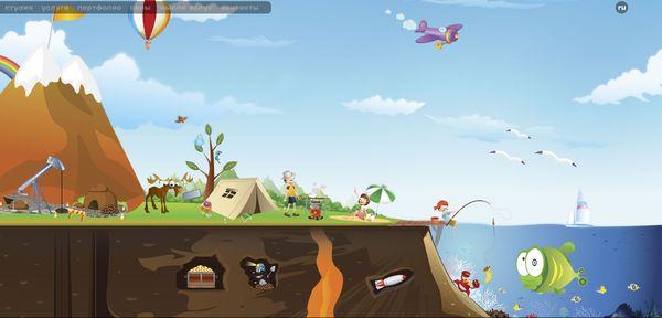 Les illustrations dans les sites web, 40 exemples absolument fantastiques kiev - site avec illustration