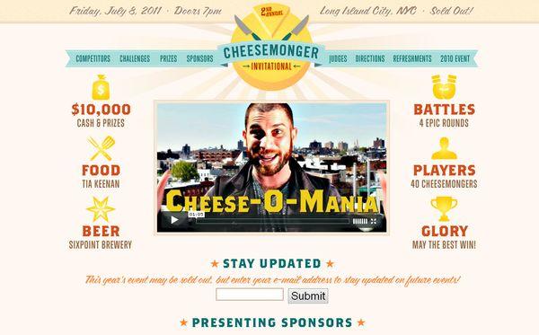 Les illustrations dans les sites web, 40 exemples absolument fantastiques cheesemongerinvitational - site avec illustration