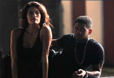Photos : Usher tourne un clip secret à NYC