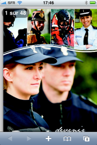Avec la gendarmerie, le PDF est une alternative efficace au site mobile.