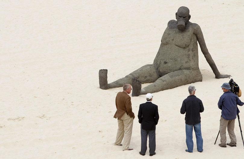 Sur la plage de Bondi, en Australie... de l'art Sur la plage de Bondi, en Australie... de l'art
