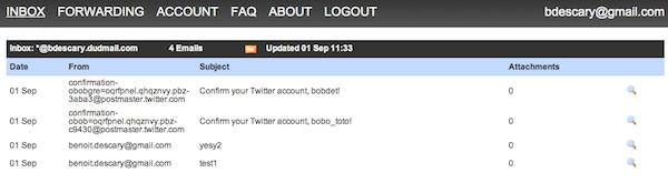 dudmail-1 dudmail 1 Dudmail: créez des adresses mail jetables évoluées