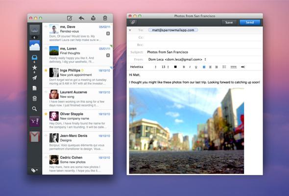 sparrow sparrow Une version iPhone de Sparrow sur les rails