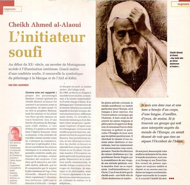 Portrait du Cheikh Ahmad al-Alaoui