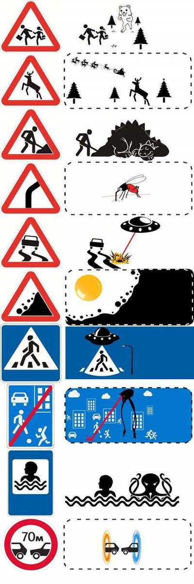 La face cachée des panneaux routiers panneau route
