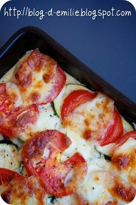Gratin de légumes à la mozzarella