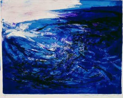 J'arrive où je suis étranger, Louis Aragon, peintures de Zao Wou-Ki, dimanche poétique J'arrive où je suis étranger, Louis Aragon, peintures de Zao Wou-Ki, dimanche poétique