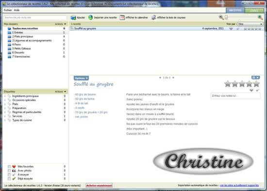 ~~ Le Collectionneur de Recettes : Logiciel de classement de recettes ~~ Sans_titre_1