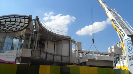 les halles travaux chantier les halles
