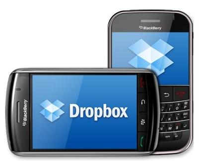 blackberry dropbox Dropbox désormais compatible BlackBerry OS 7