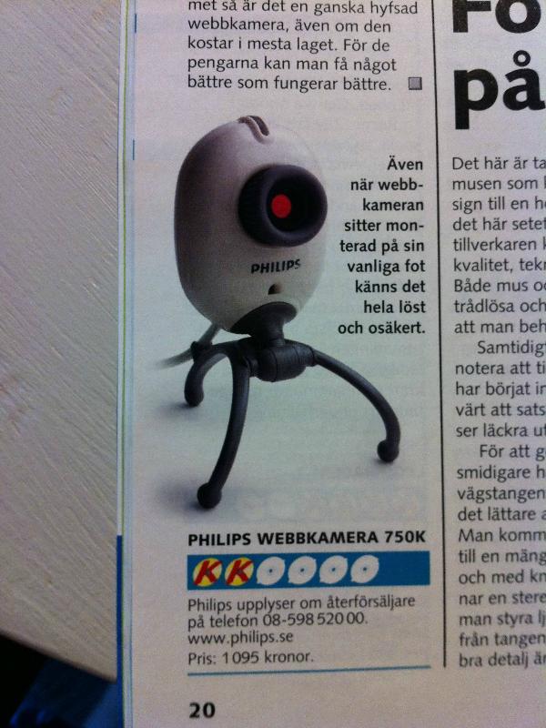 webcam philips Cette webcam Philips qui ninspire pas confiance...