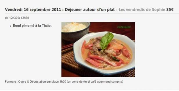 Vdi Sophie LES VENDREDIS DE SOPHIE (N°5) … Version Thaïe