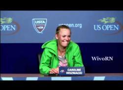 US Open : Wozniacki parodie les crampes Nadal‎
