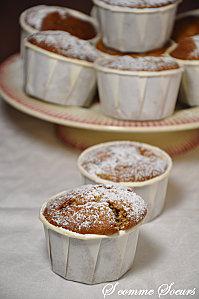 Madeleines aux pépites de Chocolat ( recette Valrhona) cakenoixmoussechoco 013
