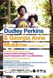 DUDLEY PERKINS & GEORGIA ANNE MULDROW Live Show - Warm Up by Psycut @ Paris