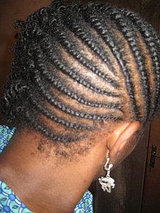 coiffures protectrices Flat twists